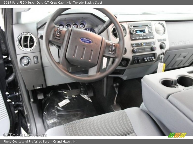 Tuxedo Black / Steel 2015 Ford F350 Super Duty XLT Crew Cab 4x4