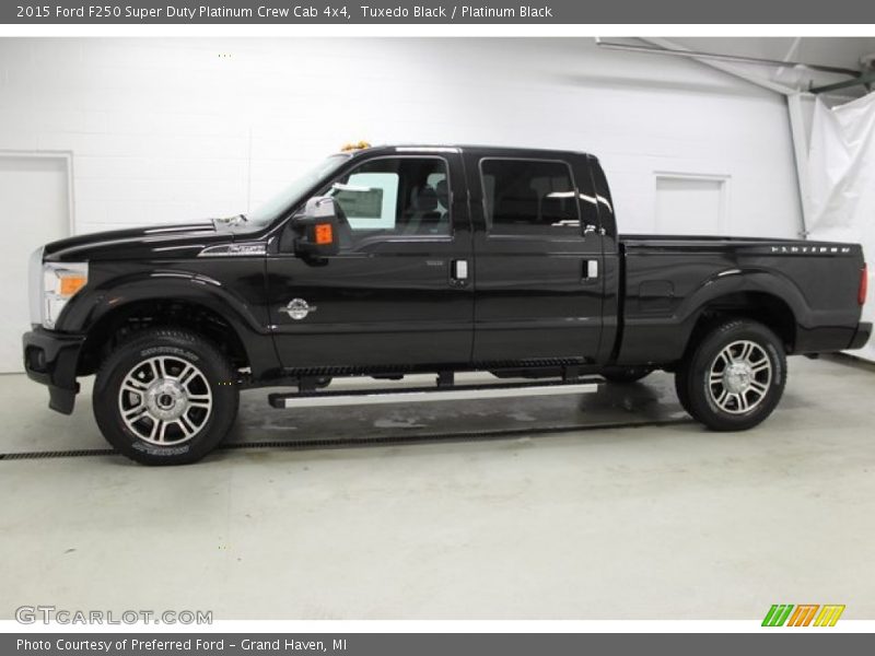 Tuxedo Black / Platinum Black 2015 Ford F250 Super Duty Platinum Crew Cab 4x4