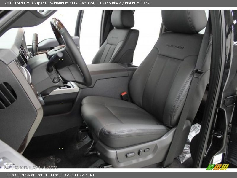 Tuxedo Black / Platinum Black 2015 Ford F250 Super Duty Platinum Crew Cab 4x4