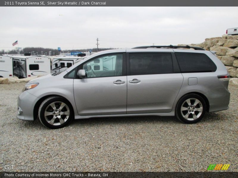 Silver Sky Metallic / Dark Charcoal 2011 Toyota Sienna SE