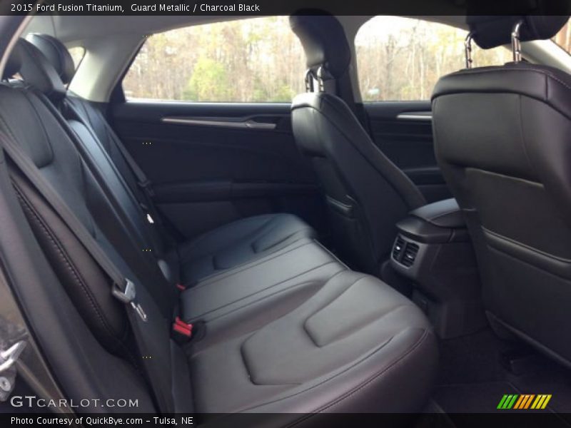 Guard Metallic / Charcoal Black 2015 Ford Fusion Titanium