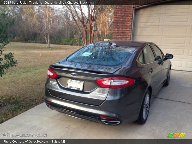 Guard Metallic / Charcoal Black 2015 Ford Fusion Titanium