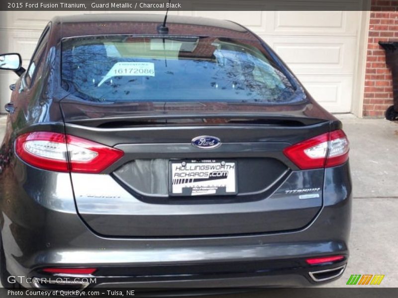 Guard Metallic / Charcoal Black 2015 Ford Fusion Titanium