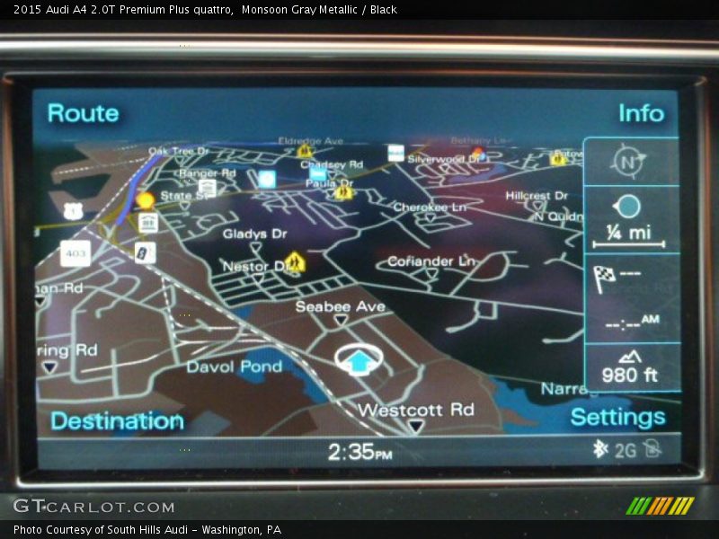 Monsoon Gray Metallic / Black 2015 Audi A4 2.0T Premium Plus quattro