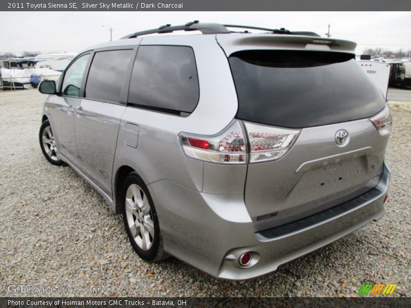 Silver Sky Metallic / Dark Charcoal 2011 Toyota Sienna SE