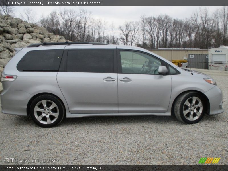 Silver Sky Metallic / Dark Charcoal 2011 Toyota Sienna SE