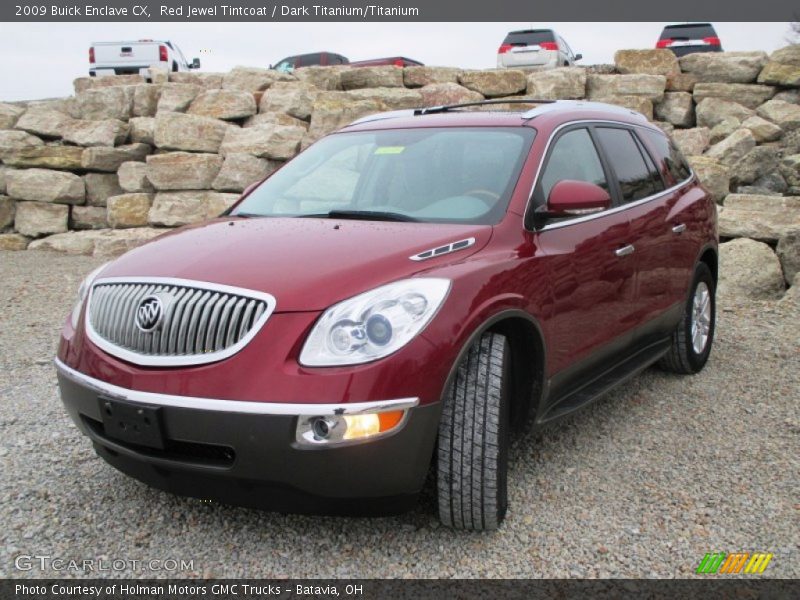 Red Jewel Tintcoat / Dark Titanium/Titanium 2009 Buick Enclave CX