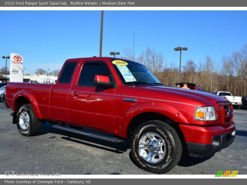 Redfire Metallic / Medium Dark Flint 2010 Ford Ranger Sport SuperCab