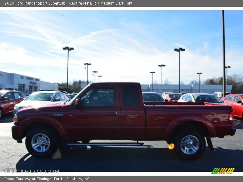 Redfire Metallic / Medium Dark Flint 2010 Ford Ranger Sport SuperCab