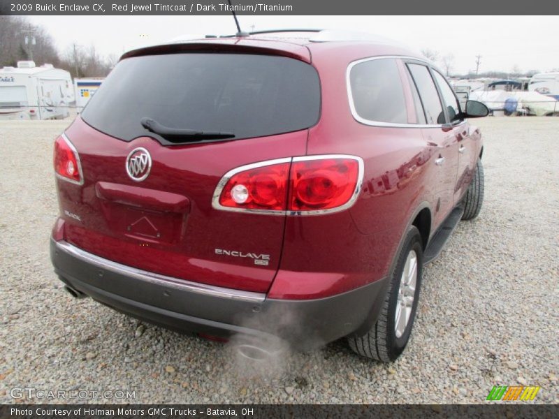 Red Jewel Tintcoat / Dark Titanium/Titanium 2009 Buick Enclave CX