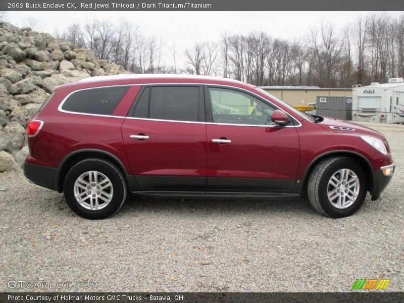 Red Jewel Tintcoat / Dark Titanium/Titanium 2009 Buick Enclave CX