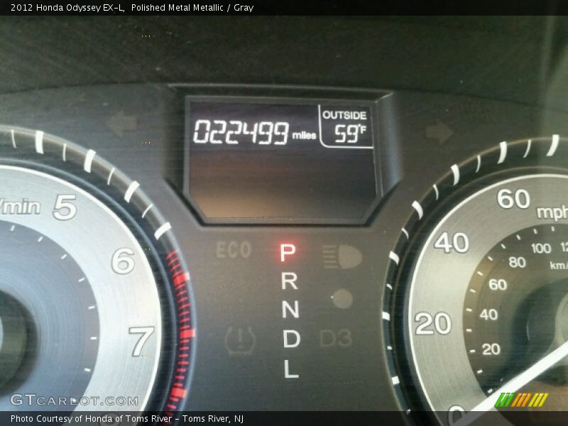 Polished Metal Metallic / Gray 2012 Honda Odyssey EX-L