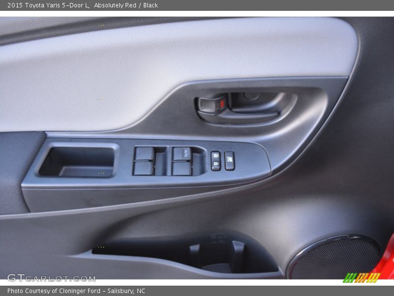 Absolutely Red / Black 2015 Toyota Yaris 5-Door L