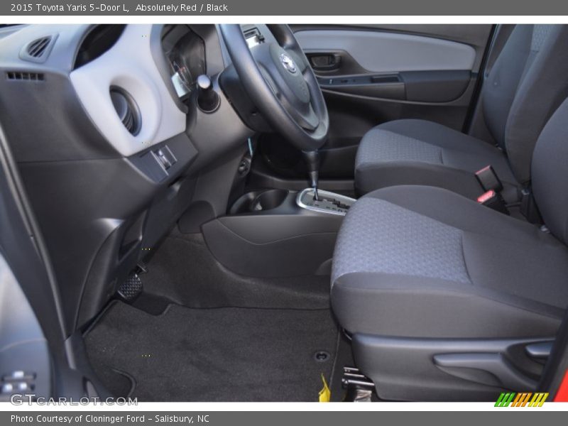 Absolutely Red / Black 2015 Toyota Yaris 5-Door L