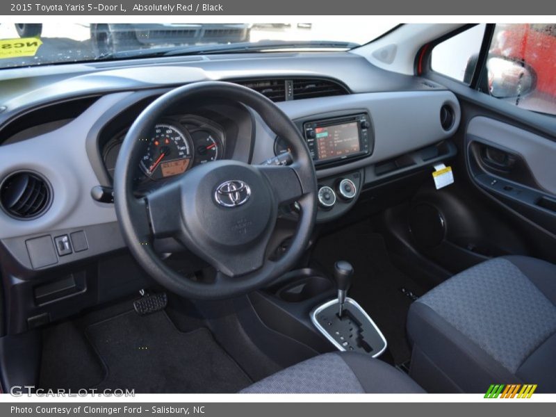 Absolutely Red / Black 2015 Toyota Yaris 5-Door L