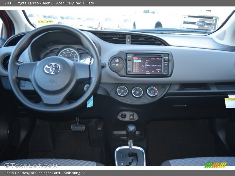 Absolutely Red / Black 2015 Toyota Yaris 5-Door L