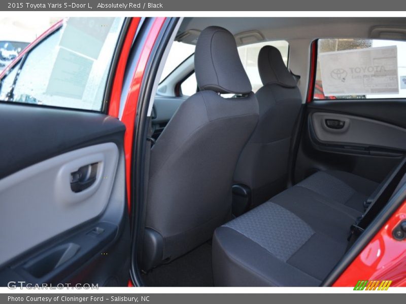 Absolutely Red / Black 2015 Toyota Yaris 5-Door L