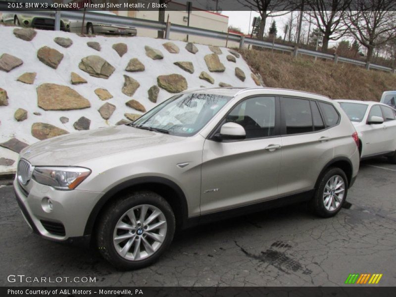 Mineral Silver Metallic / Black 2015 BMW X3 xDrive28i