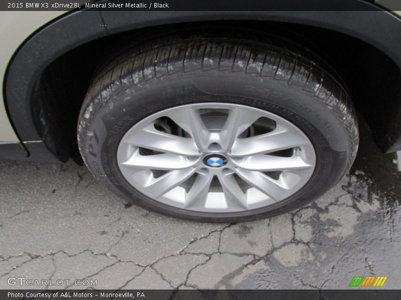 Mineral Silver Metallic / Black 2015 BMW X3 xDrive28i