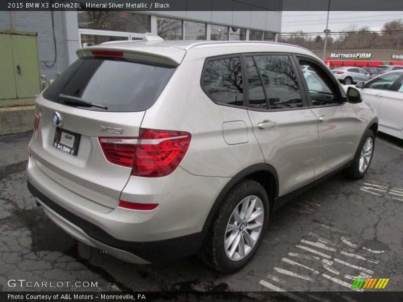 Mineral Silver Metallic / Black 2015 BMW X3 xDrive28i