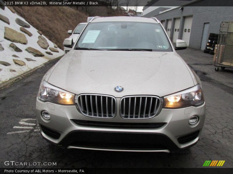 Mineral Silver Metallic / Black 2015 BMW X3 xDrive28i