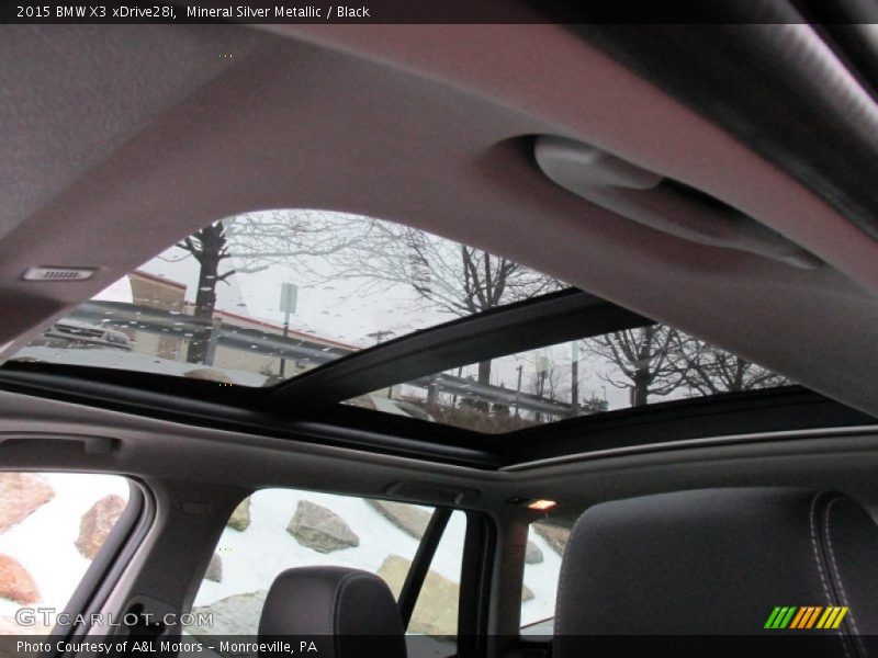 Mineral Silver Metallic / Black 2015 BMW X3 xDrive28i