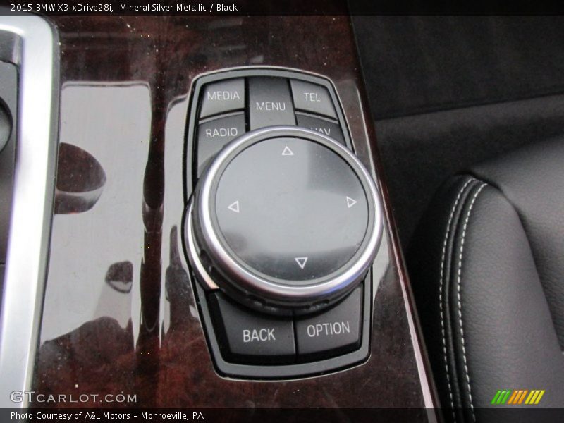 Mineral Silver Metallic / Black 2015 BMW X3 xDrive28i