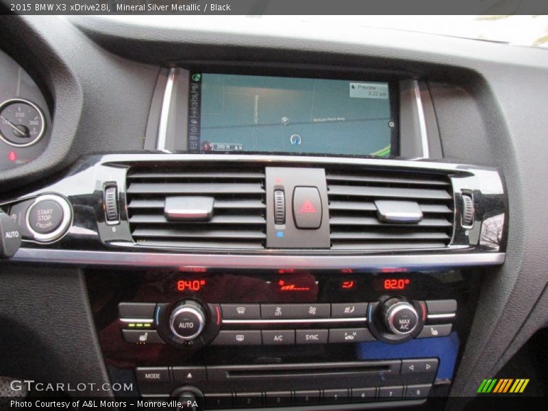 Mineral Silver Metallic / Black 2015 BMW X3 xDrive28i