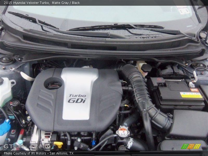 Matte Gray / Black 2015 Hyundai Veloster Turbo