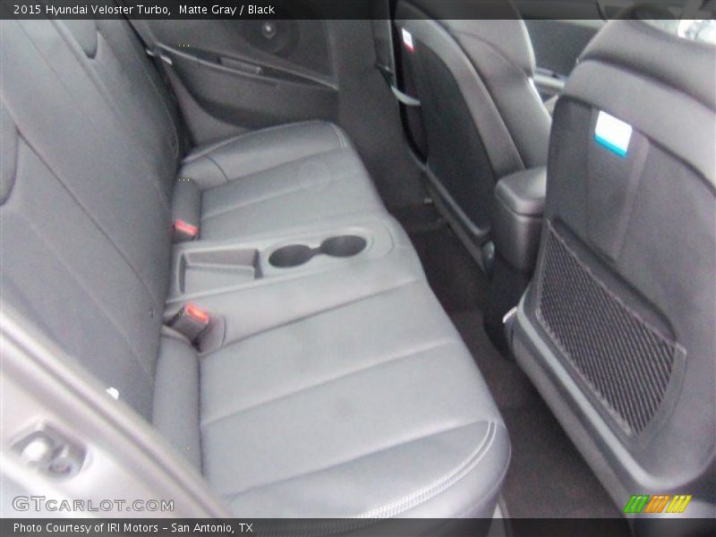 Matte Gray / Black 2015 Hyundai Veloster Turbo