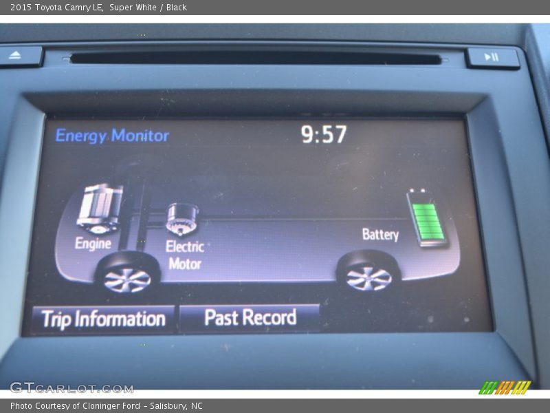 Super White / Black 2015 Toyota Camry LE