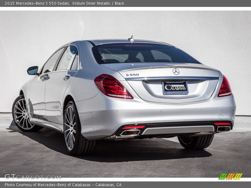 Iridium Silver Metallic / Black 2015 Mercedes-Benz S 550 Sedan