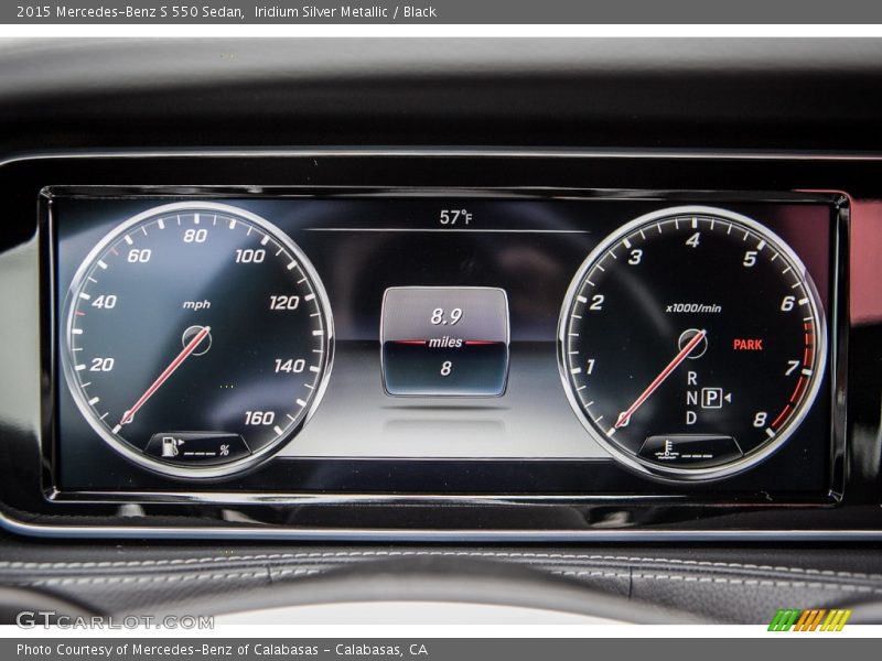 Iridium Silver Metallic / Black 2015 Mercedes-Benz S 550 Sedan