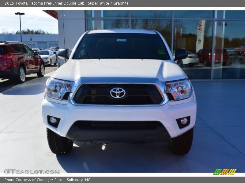 Super White / Graphite 2015 Toyota Tacoma PreRunner Double Cab