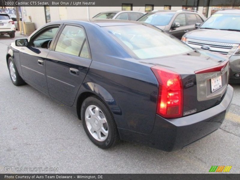 Blue Onyx / Light Neutral 2003 Cadillac CTS Sedan