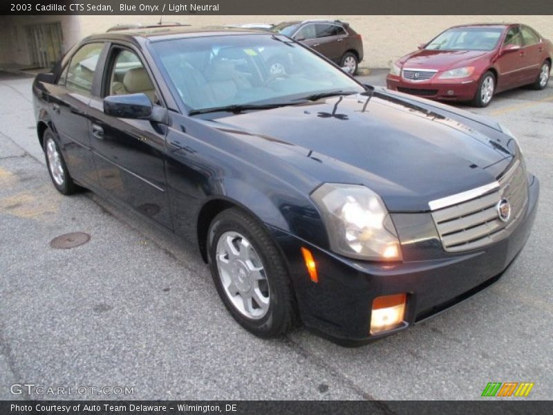 Blue Onyx / Light Neutral 2003 Cadillac CTS Sedan