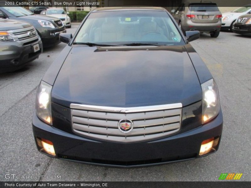 Blue Onyx / Light Neutral 2003 Cadillac CTS Sedan