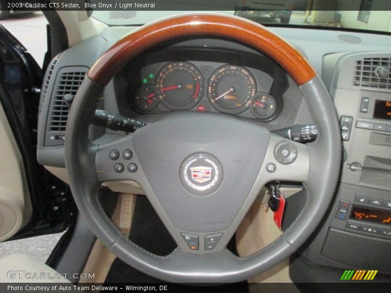 Blue Onyx / Light Neutral 2003 Cadillac CTS Sedan