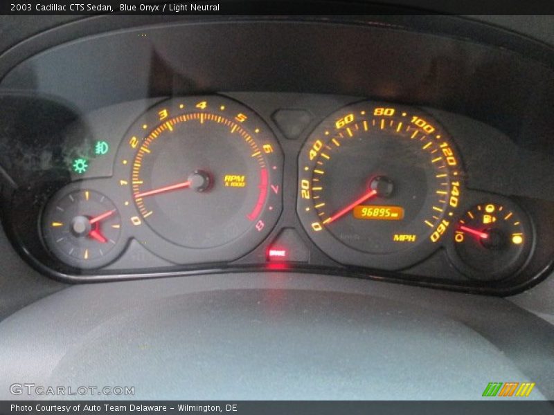 Blue Onyx / Light Neutral 2003 Cadillac CTS Sedan