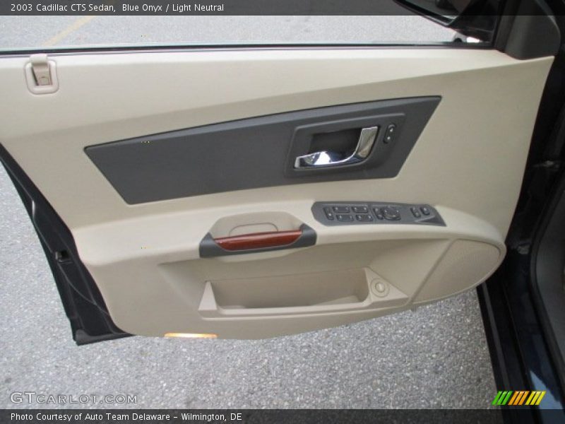 Blue Onyx / Light Neutral 2003 Cadillac CTS Sedan