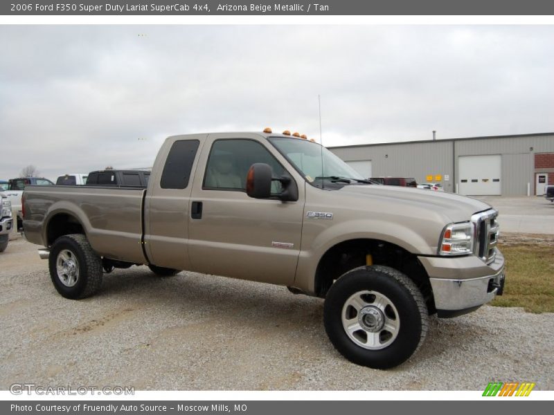 Arizona Beige Metallic / Tan 2006 Ford F350 Super Duty Lariat SuperCab 4x4