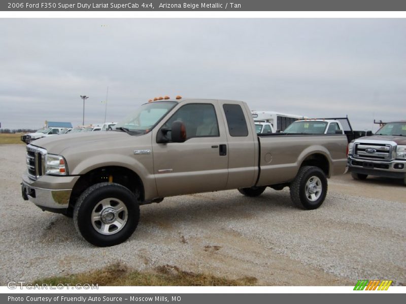 Arizona Beige Metallic / Tan 2006 Ford F350 Super Duty Lariat SuperCab 4x4