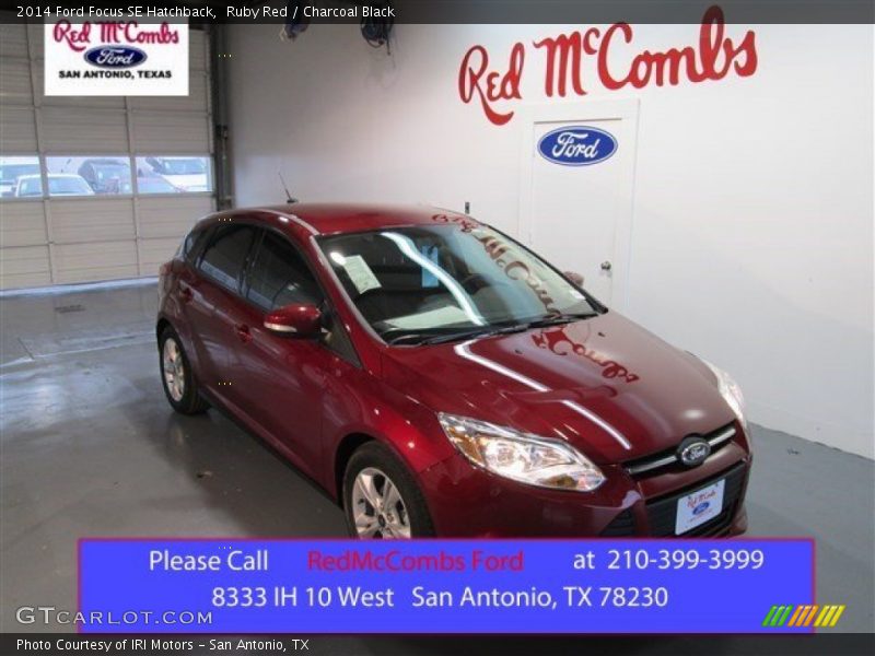 Ruby Red / Charcoal Black 2014 Ford Focus SE Hatchback