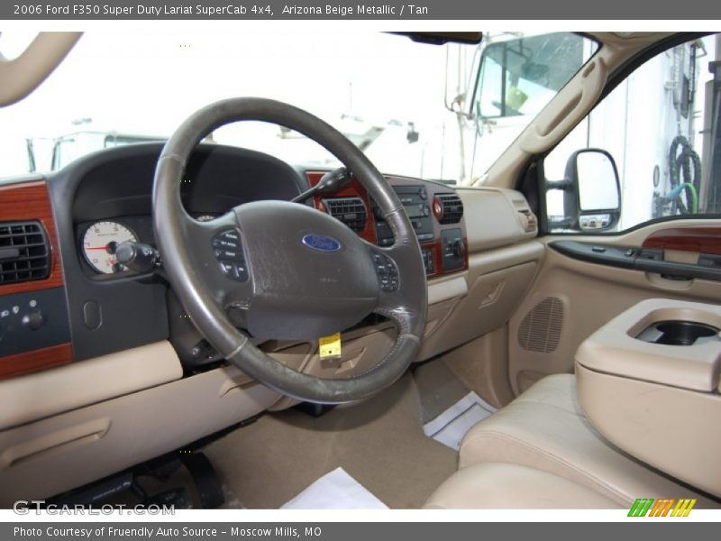 Arizona Beige Metallic / Tan 2006 Ford F350 Super Duty Lariat SuperCab 4x4