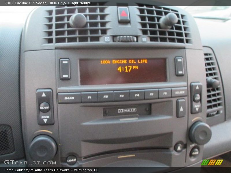 Blue Onyx / Light Neutral 2003 Cadillac CTS Sedan