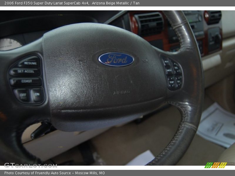 Arizona Beige Metallic / Tan 2006 Ford F350 Super Duty Lariat SuperCab 4x4