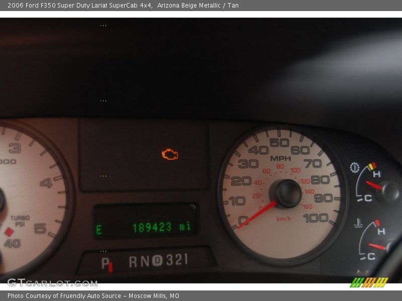 Arizona Beige Metallic / Tan 2006 Ford F350 Super Duty Lariat SuperCab 4x4