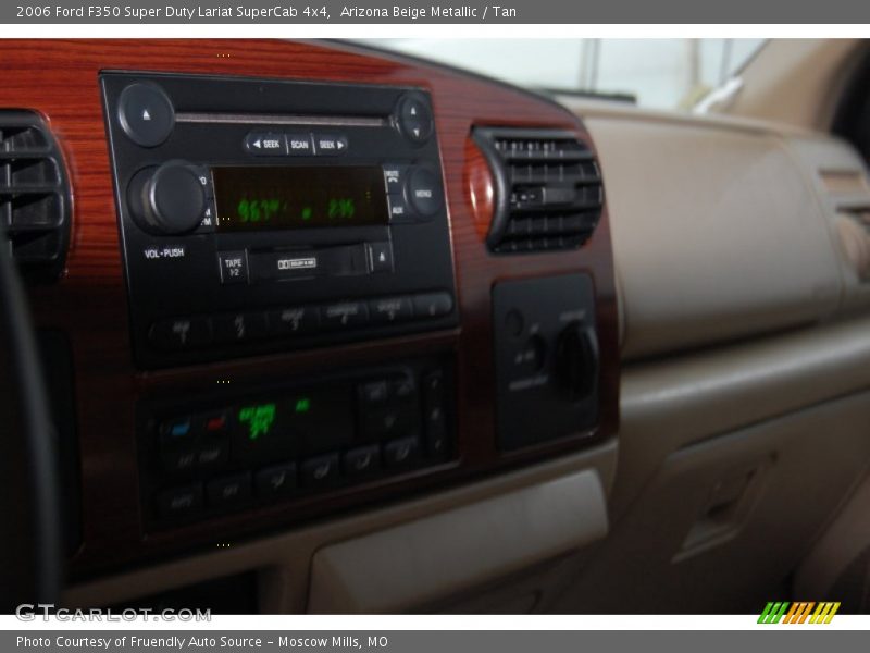 Arizona Beige Metallic / Tan 2006 Ford F350 Super Duty Lariat SuperCab 4x4