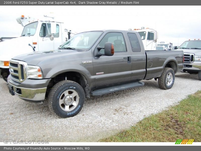 Dark Shadow Gray Metallic / Medium Flint 2006 Ford F250 Super Duty Lariat SuperCab 4x4