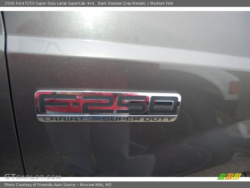 Dark Shadow Gray Metallic / Medium Flint 2006 Ford F250 Super Duty Lariat SuperCab 4x4